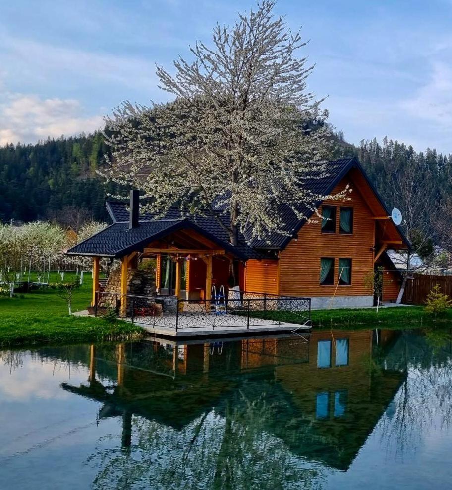 Moonlake Chalet Gainesti Exteriör bild