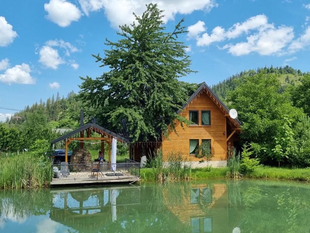 Moonlake Chalet Gainesti Exteriör bild