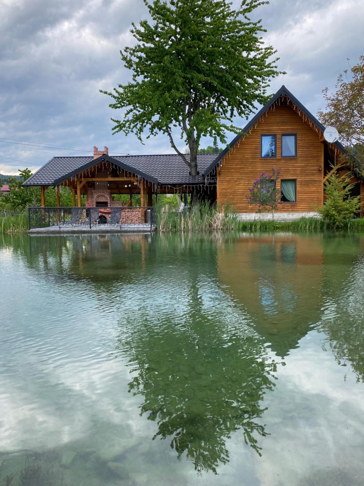 Moonlake Chalet Gainesti Exteriör bild